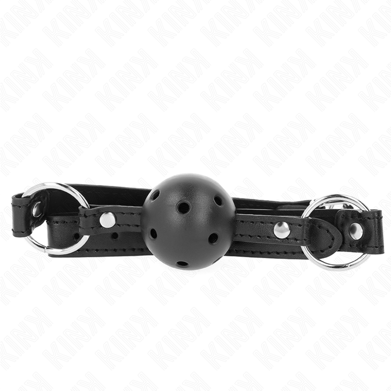 KINK - HOHLER HARTER SCHWARZER BALL 4,5 CM KNEBEL MODELL 1 63,5 X 2 CM