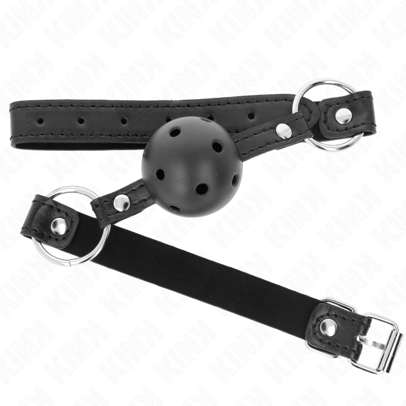 KINK - HOHLER HARTER SCHWARZER BALL 4,5 CM KNEBEL MODELL 1 63,5 X 2 CM