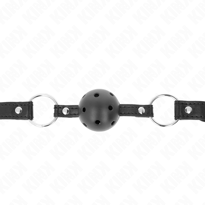 KINK - HOHLER HARTER SCHWARZER BALL 4,5 CM KNEBEL MODELL 1 63,5 X 2 CM