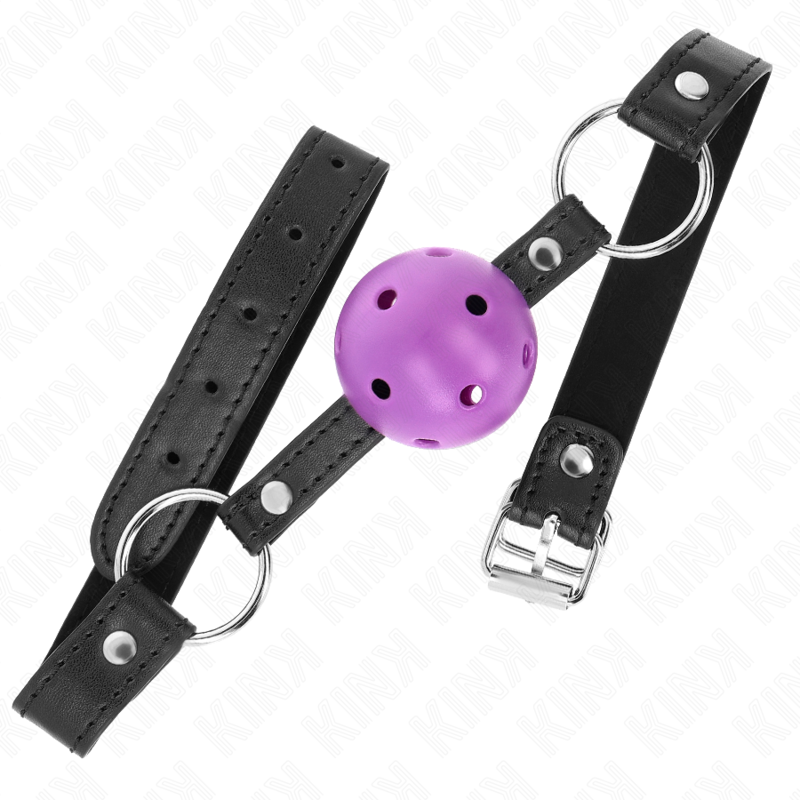 KINK - HOHLER HARTER LILA BALL 4.5 CM KNEBEL 63.5 X 2 CM
