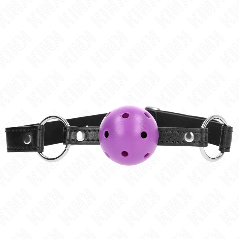 KINK - HOHLER HARTER LILA BALL 4.5 CM KNEBEL 63.5 X 2 CM