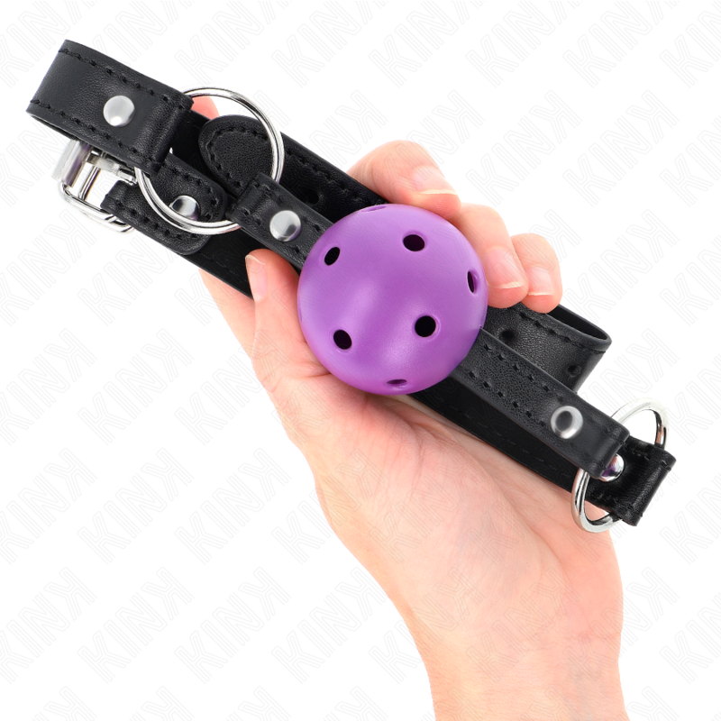 KINK - HOHLER HARTER LILA BALL 4.5 CM KNEBEL 63.5 X 2 CM