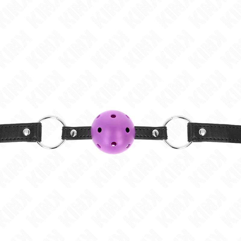 KINK - HOHLER HARTER LILA BALL 4.5 CM KNEBEL 63.5 X 2 CM