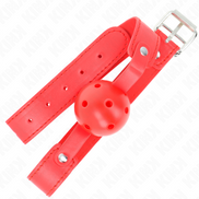 KINK - ROTER ATMUNGSAKTIVER KUGELKNEBEL 4,5 CM MIT RIEMEN 65 x 2,5 CM