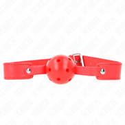 KINK - ROTER ATMUNGSAKTIVER KUGELKNEBEL 4,5 CM MIT RIEMEN 65 x 2,5 CM