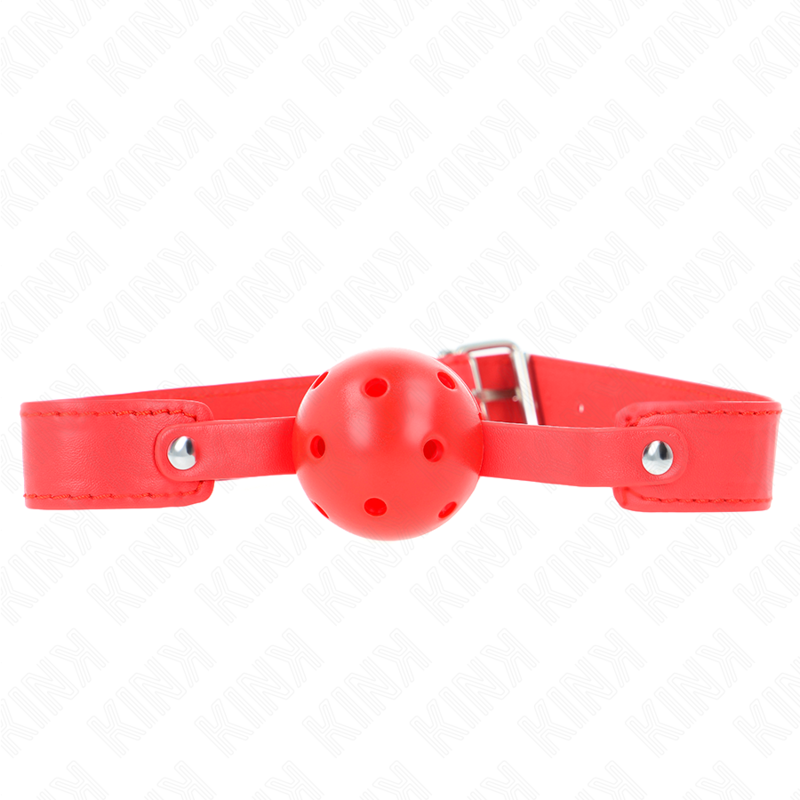 KINK - ROTER ATMUNGSAKTIVER KUGELKNEBEL 4,5 CM MIT RIEMEN 65 x 2,5 CM