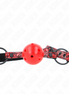 KINK - DIAMANTMUSTER BALL 4.5 CM KNEBEL MODELL 1 64.5 CM VERSTELLBAR 42-60 CM