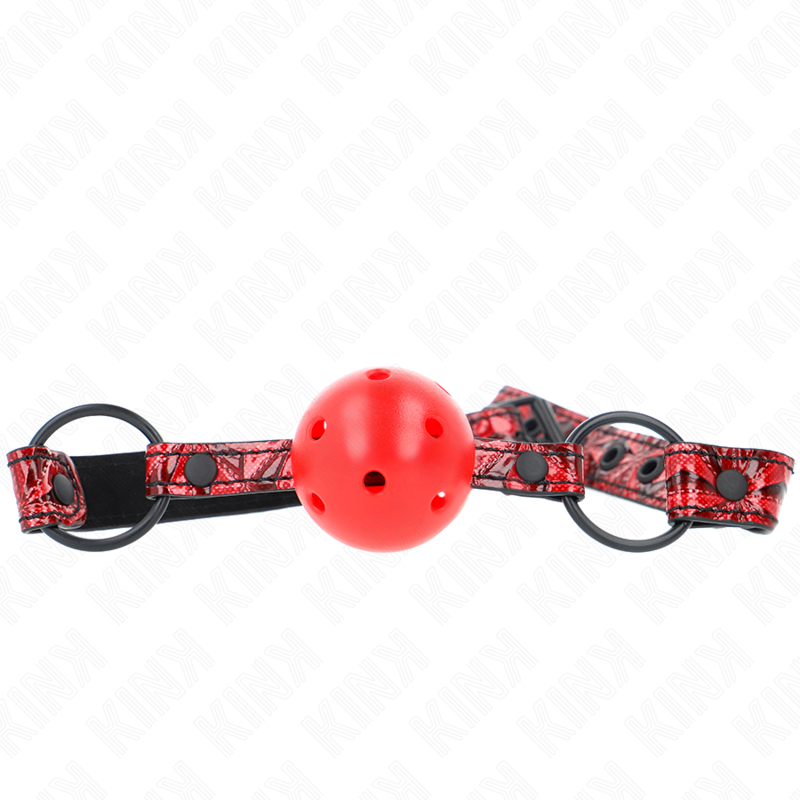KINK - DIAMANTMUSTER BALL 4.5 CM KNEBEL MODELL 1 64.5 CM VERSTELLBAR 42-60 CM