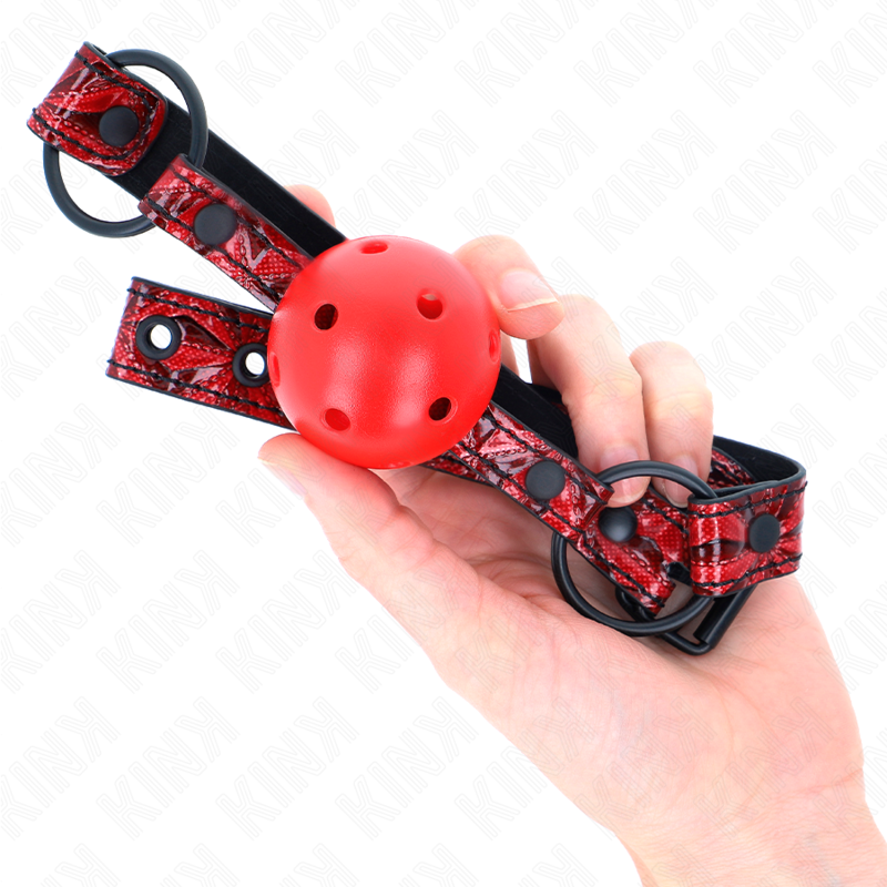 KINK - DIAMANTMUSTER BALL 4.5 CM KNEBEL MODELL 1 64.5 CM VERSTELLBAR 42-60 CM