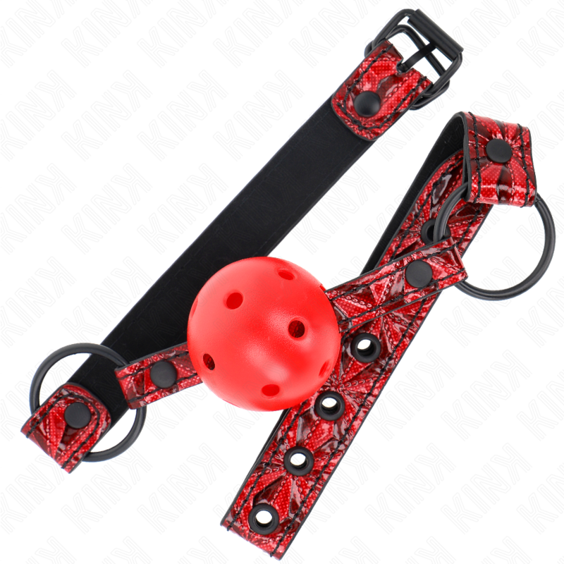 KINK - DIAMANTMUSTER BALL 4.5 CM KNEBEL MODELL 1 64.5 CM VERSTELLBAR 42-60 CM