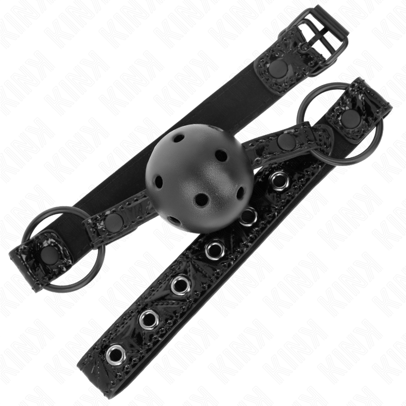 KINK - DIAMANTMUSTER BALL 4.5 CM KNEBEL MODELL 3 64.5 CM VERSTELLBAR 42-60 CM