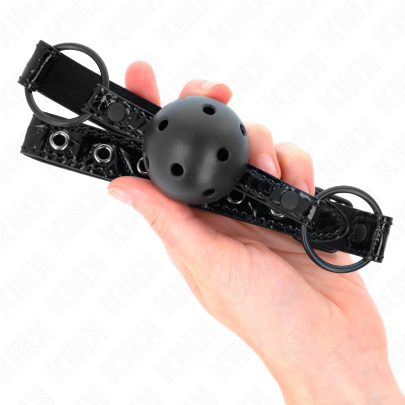 KINK - DIAMANTMUSTER BALL 4.5 CM KNEBEL MODELL 3 64.5 CM VERSTELLBAR 42-60 CM