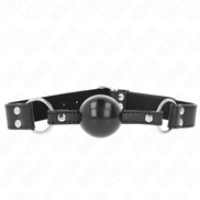 KINK - WEICHER UND FESTER KUGELMAULKORB 4 CM MIT KUNSTLEDERRIEMEN 62 x 2,5 CM VERSTELLBAR 42-58 CM