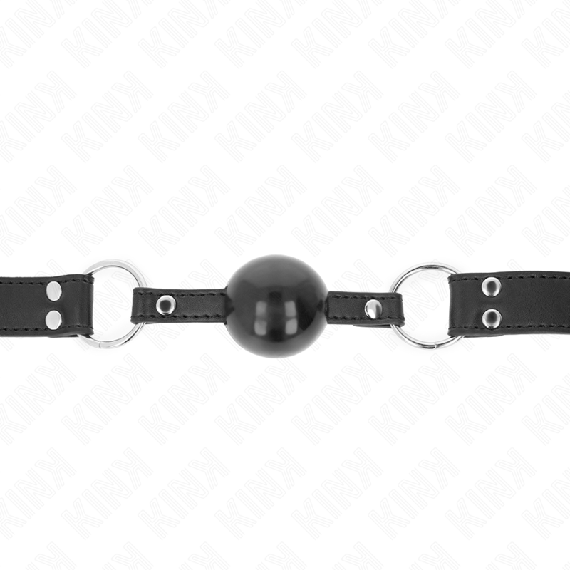 KINK - WEICHER UND FESTER KUGELMAULKORB 4 CM MIT KUNSTLEDERRIEMEN 62 x 2,5 CM VERSTELLBAR 42-58 CM