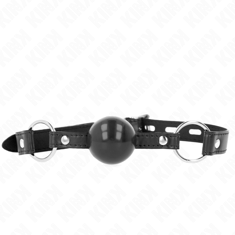 KINK - SCHWARZER TPE-BALL 4 CM KNEBEL 60 x 2 CM