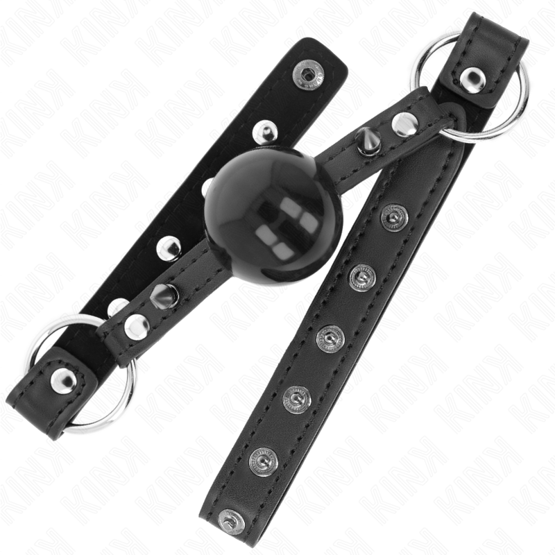 KINK - BALLKNEBEL 4 CM MIT SPITZNIETEN UND SCHNELLVERSCHLUSS 65 x 2 CM