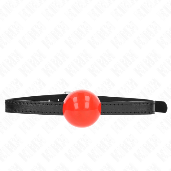 KINK - ROTER EINZELNER VOLLGUMMIBALL 4 CM KNEBEL 65 x 1,5 CM