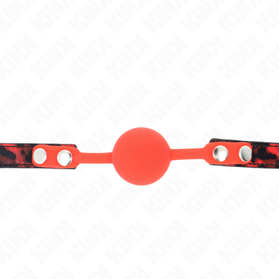 KINK - MODEL 2 SILIKON-KNEBELBALL 4 CM MIT SCHLOSS 60 x 2 CM