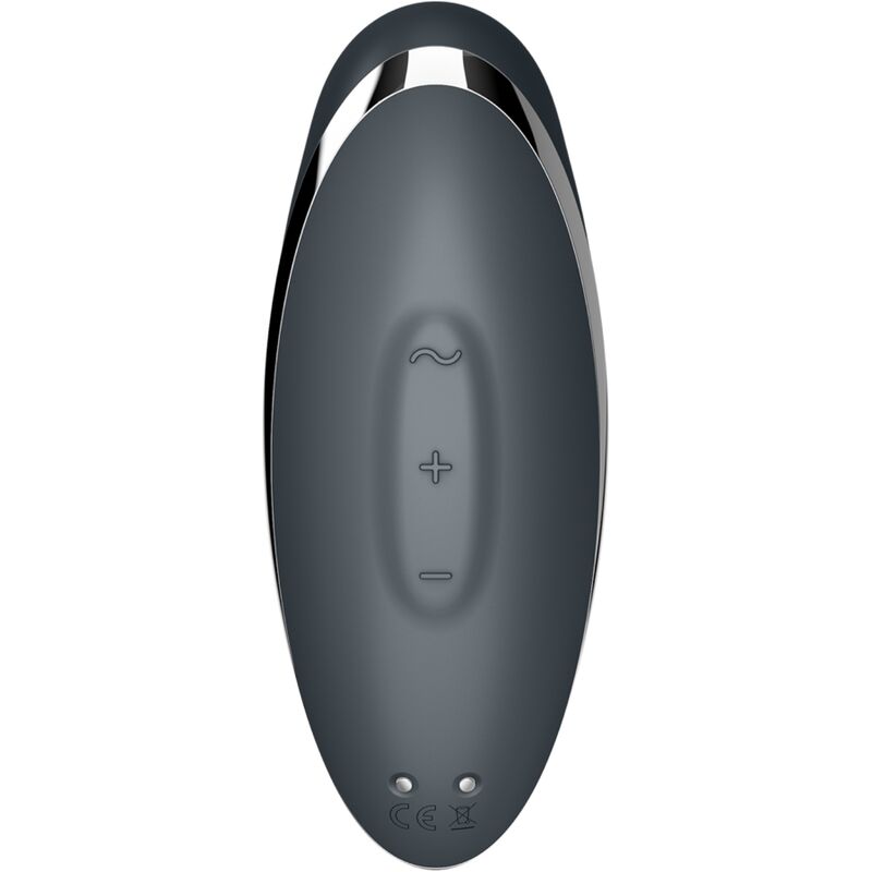 SATISFYER - TAP & CLIMAX 2 Sensory Device & STIMULATOR GREY