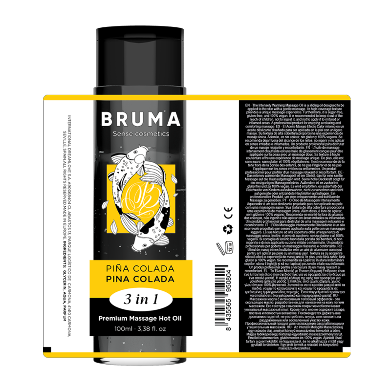 BRUMA - PREMIUM MASSAGE-WÄRMÖL PIÑA COLADA 3 IN 1 - 100 ML