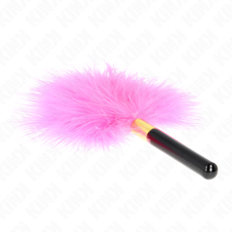 KINK - FUCHSIA GOLD METALL KRITZELFEDERN 18 CM