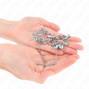 KINK - METALLBLUMEN NIPPELKLEMMEN MIT KETTE