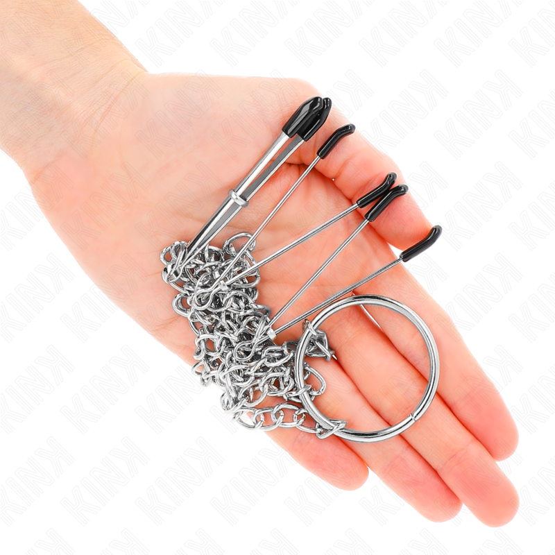 KINK - DREIFACHE NIPPEL- UND KLITORISKLEMMEN MIT KETTENMODELL 1