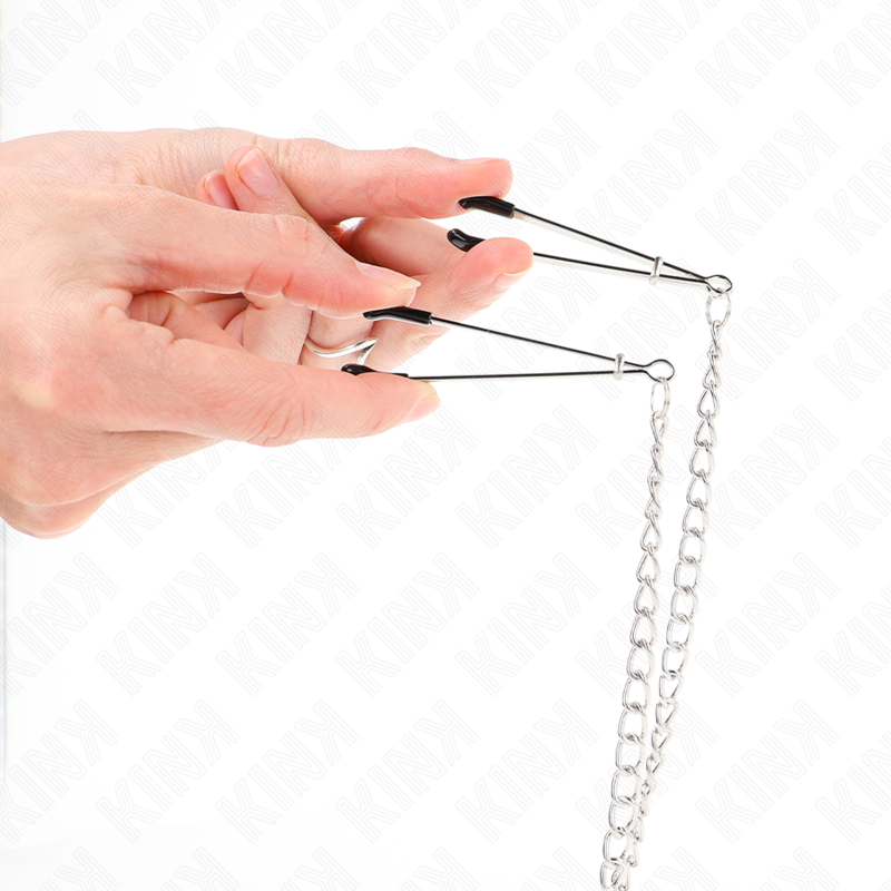 KINK - DREIFACHE NIPPEL- UND KLITORISKLEMMEN MIT KETTENMODELL 1