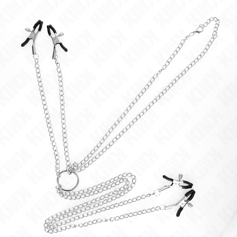 KINK - 4 NIPPEL- UND KLITORISKLEMMEN EINSTELLBAR SILBER