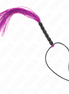 KINK - MINI-SILIKONPEITSCHE MIT 6 LILA PERLEN 26 CM