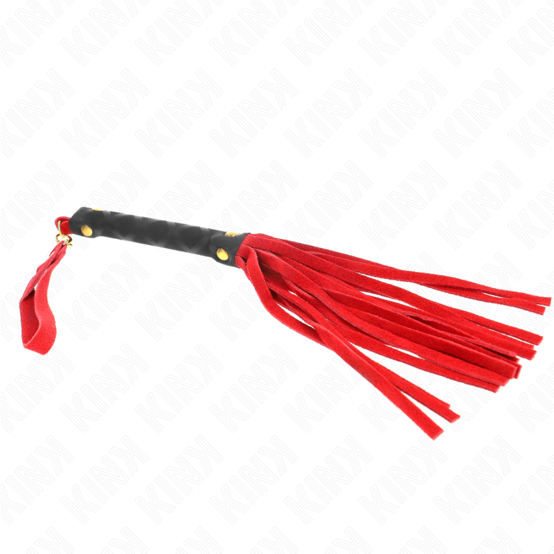 KINK - ROTES WILDLEDER-MINIPEITSCHE 30 CM