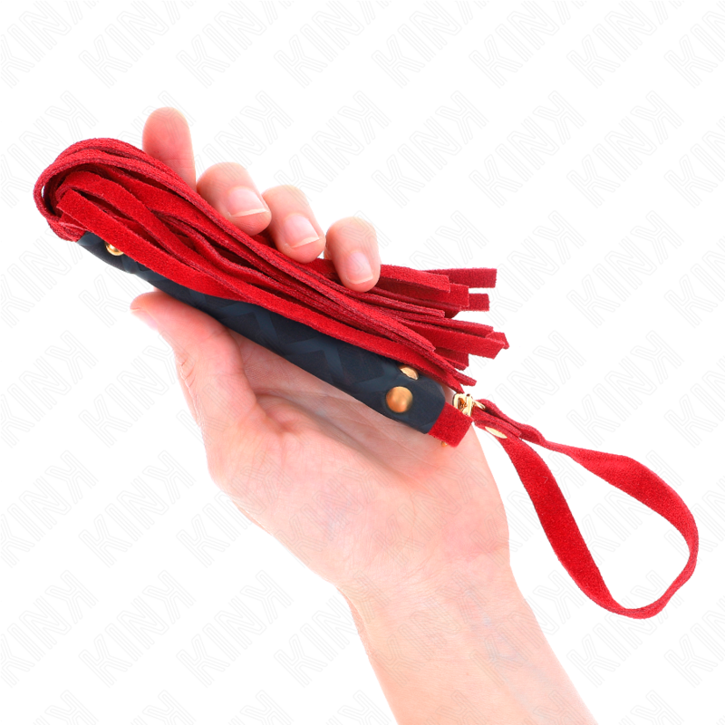KINK - ROTES WILDLEDER-MINIPEITSCHE 30 CM