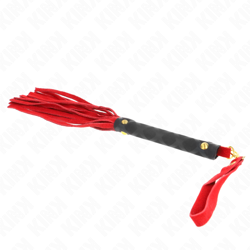 KINK - ROTES WILDLEDER-MINIPEITSCHE 30 CM