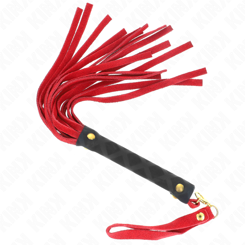 KINK - ROTES WILDLEDER-MINIPEITSCHE 30 CM
