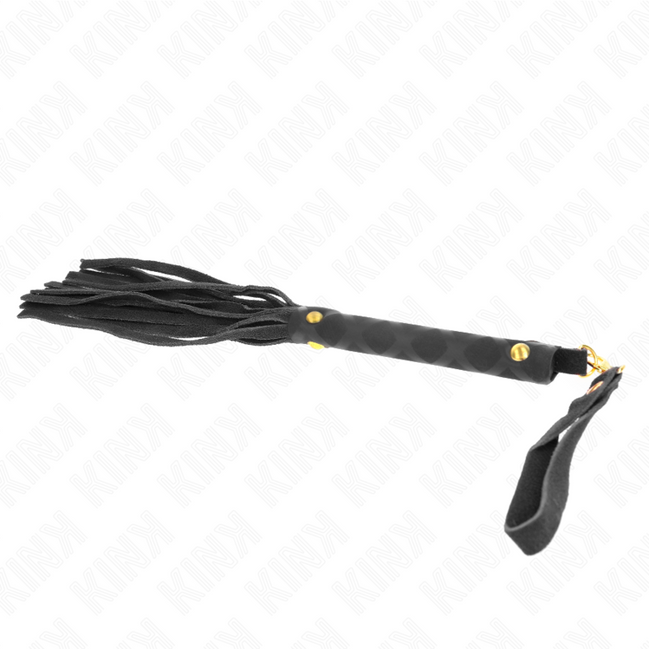 KINK - SCHWARZE WILDLEDER-MINIPEITSCHE 30 CM