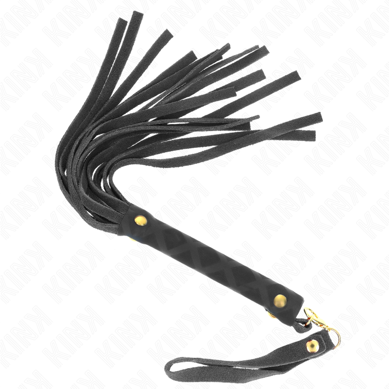 KINK - SCHWARZE WILDLEDER-MINIPEITSCHE 30 CM