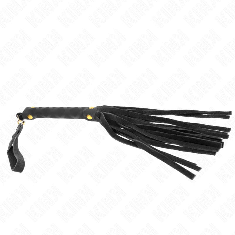 KINK - SCHWARZE WILDLEDER-MINIPEITSCHE 30 CM