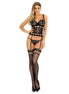 LIVCO CORSETTI FASHION - MEITHEM CF 90523 CORSET + PANTY BLACK L/XL
