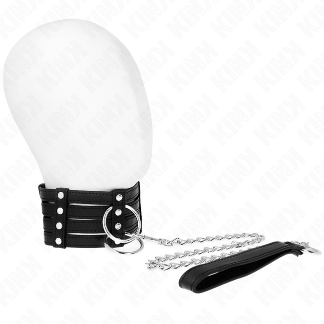 KINK - HALSBAND MIT GÜRTEL 65 CM SUB-STIL VERSTELLBAR 35-51 CM X 7 CM