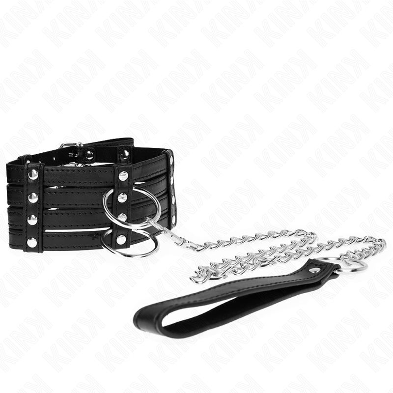 KINK - HALSBAND MIT GÜRTEL 65 CM SUB-STIL VERSTELLBAR 35-51 CM X 7 CM