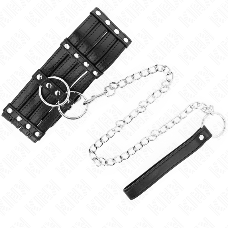 KINK - HALSBAND MIT GÜRTEL 65 CM SUB-STIL VERSTELLBAR 35-51 CM X 7 CM