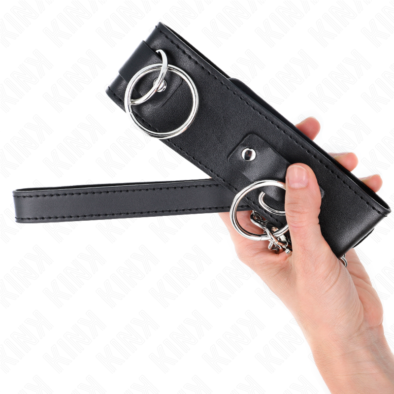 KINK - HALSBAND MIT LEINE 65 CM 3 RING MODELL 2 VERSTELLBAR 36-43 CM X 5 CM