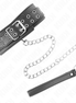 KINK - NECKLACE WITH STRAP 65 CM SILVER BUCKLES ADJUSTABLE 33-46 CM X 5.5 CM