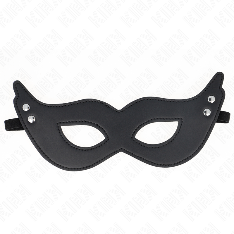KINK - LEDERIMITAT-MASKE MIT NIETEN MODELL 1 26 x 8 CM