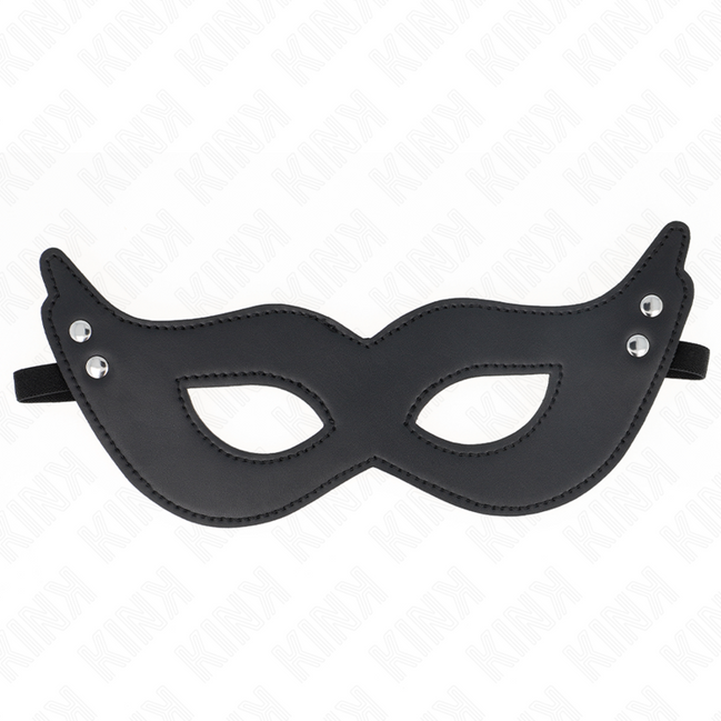 KINK - LEDERIMITAT-MASKE MIT NIETEN MODELL 1 26 x 8 CM