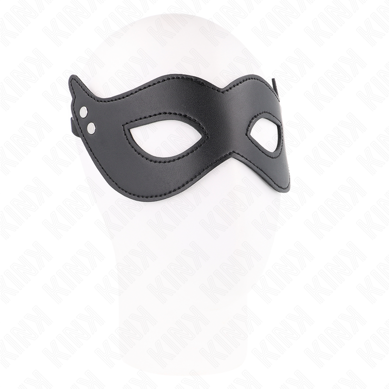 KINK - LEDERIMITAT-MASKE MIT NIETEN MODELL 1 26 x 8 CM