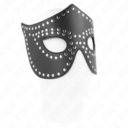 KINK - LEDERIMITAT MASKE MIT NIETEN MODELL 2 30 x 12 CM