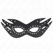 KINK - MASKE AUS KUNSTLEDER MIT NIETEN MODELL 3 26 x 9,5 CM