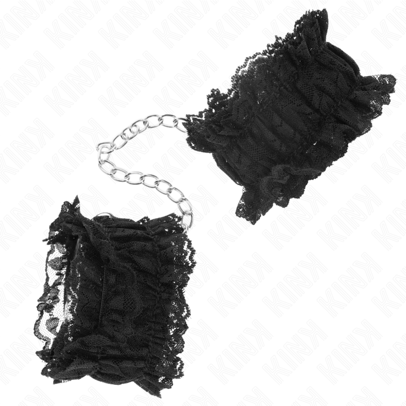 KINK - SPITZEN-HANDGELENKFESSELN SCHWARZ