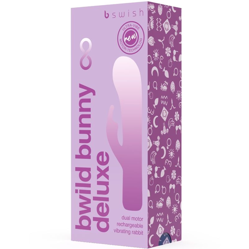 B SWISH - BWILD BUNNY INFINITE DELUXE Sensory Device RABBIT 10 VIBRATIONS PURPLE